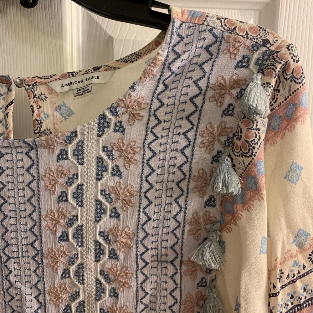 American Eagle Tassel Top